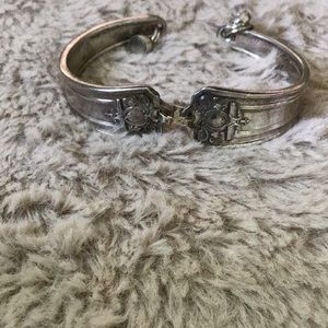 Silver spoons bracelet